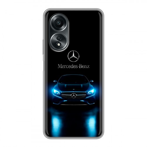 Дизайнерский силиконовый чехол для OPPO A58 4G Mercedes Мерседес
