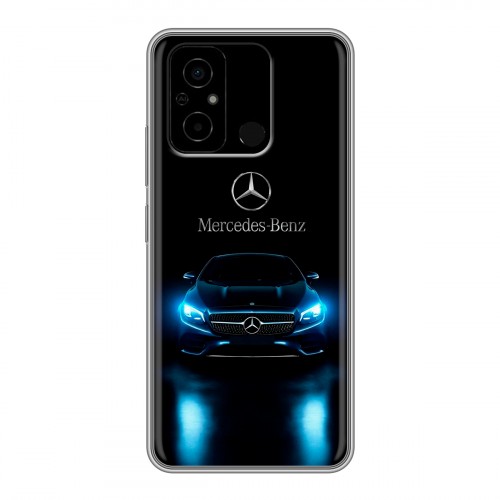 Дизайнерский силиконовый чехол для Xiaomi Poco C55 Mercedes Мерседес