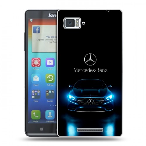 Дизайнерский пластиковый чехол для Lenovo Vibe Z Mercedes Мерседес