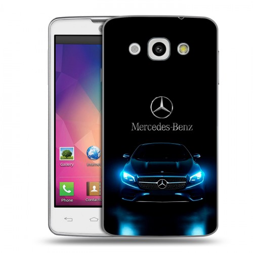 Дизайнерский пластиковый чехол для LG L60 Mercedes Мерседес