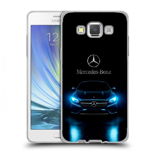 Дизайнерский пластиковый чехол для Samsung Galaxy A5 Mercedes Мерседес