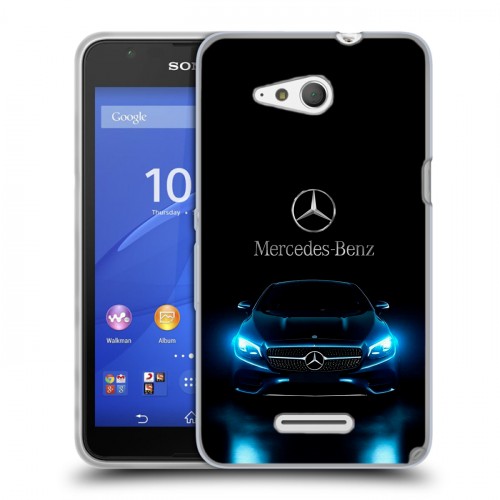 Дизайнерский пластиковый чехол для Sony Xperia E4g Mercedes Мерседес