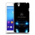 Дизайнерский пластиковый чехол для Sony Xperia C4 Mercedes Мерседес