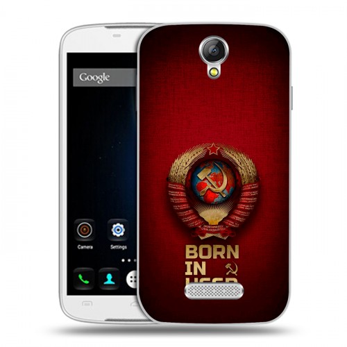 Дизайнерский силиконовый чехол для Doogee X6 Флаг Герб СССР