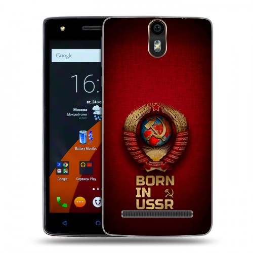 Дизайнерский силиконовый чехол для Wileyfox Storm Флаг Герб СССР