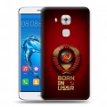 Дизайнерский пластиковый чехол для Huawei Nova Plus Флаг Герб СССР