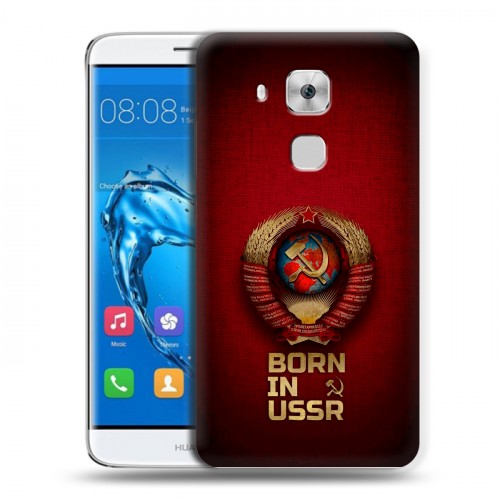 Дизайнерский пластиковый чехол для Huawei Nova Plus Флаг Герб СССР