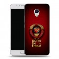Дизайнерский пластиковый чехол для Meizu M5s Флаг Герб СССР