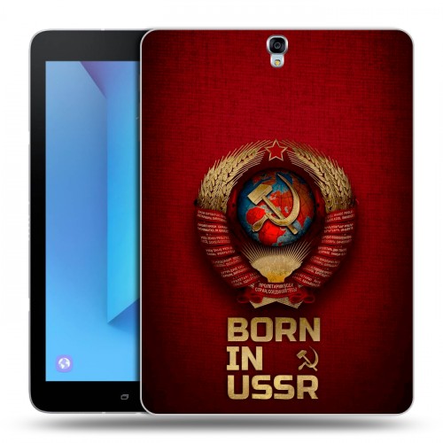 Дизайнерский силиконовый чехол для Samsung Galaxy Tab S3 Флаг Герб СССР