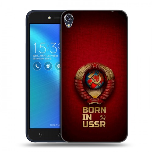 Дизайнерский силиконовый чехол для Asus ZenFone Live Флаг Герб СССР