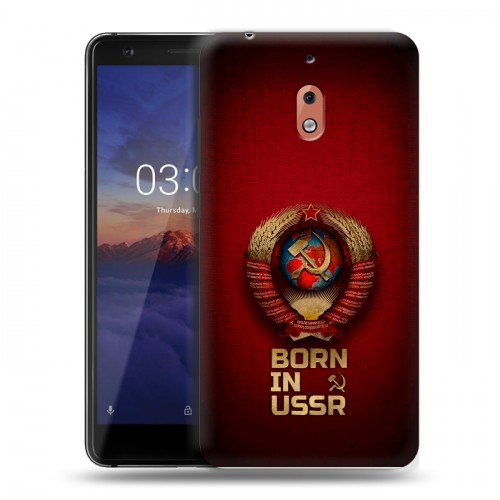 Дизайнерский силиконовый чехол для Nokia 2.1 Флаг Герб СССР