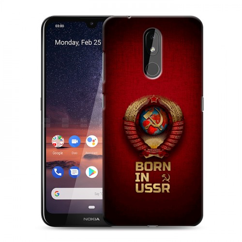 Дизайнерский силиконовый чехол для Nokia 3.2 Флаг Герб СССР