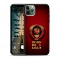 Дизайнерский силиконовый чехол для Iphone 11 Pro Флаг Герб СССР