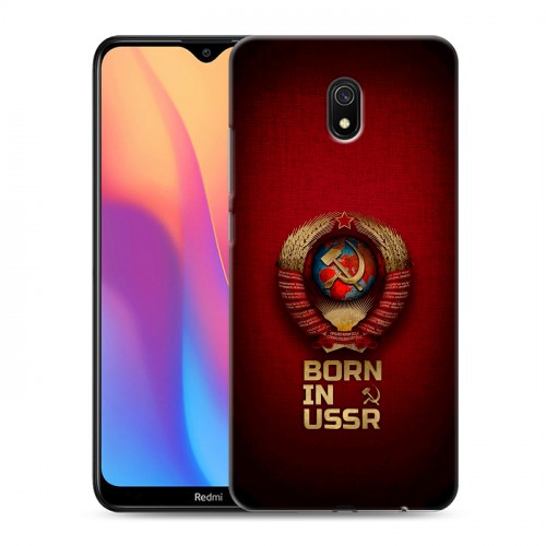 Дизайнерский пластиковый чехол для Xiaomi RedMi 8A Флаг Герб СССР