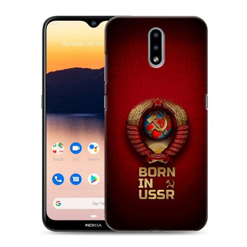 Дизайнерский силиконовый чехол для Nokia 2.3 Флаг Герб СССР