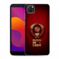 Дизайнерский силиконовый чехол для Huawei Honor 9S Флаг Герб СССР