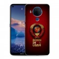 Дизайнерский силиконовый чехол для Nokia 5.4 Флаг Герб СССР
