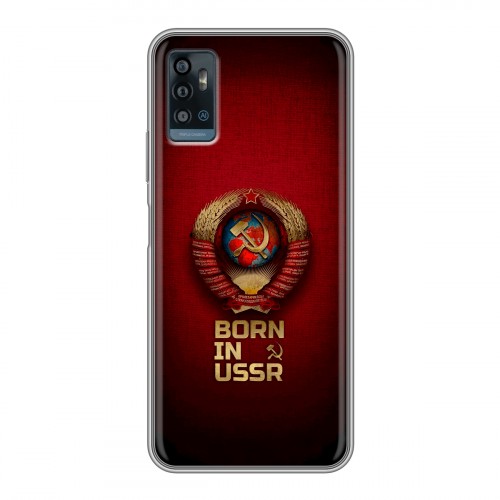 Дизайнерский силиконовый чехол для ZTE Blade A71 Флаг Герб СССР