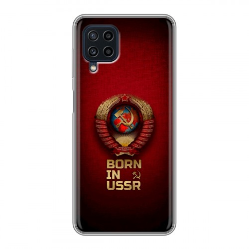 Дизайнерский силиконовый чехол для Samsung Galaxy A22 Флаг Герб СССР