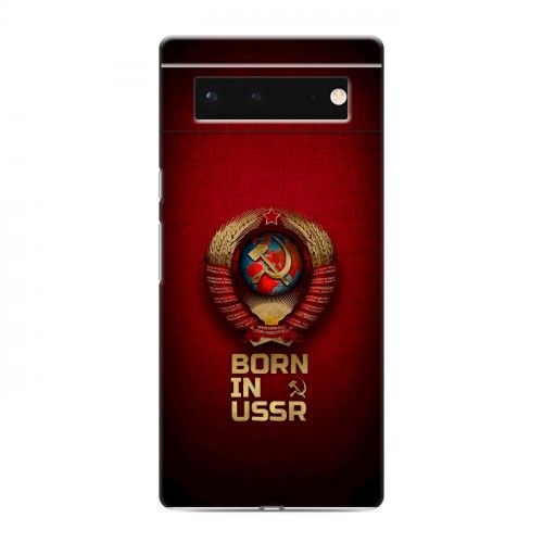 Дизайнерский силиконовый чехол для Google Pixel 6 Флаг Герб СССР