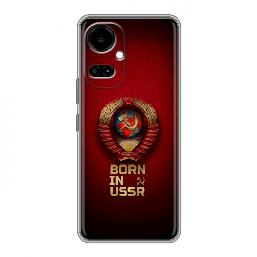 Дизайнерский силиконовый чехол для Tecno Camon 19 Флаг Герб СССР