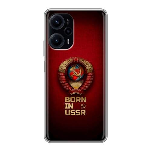 Дизайнерский силиконовый чехол для XIaomi Poco F5 Флаг Герб СССР