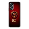 Дизайнерский силиконовый чехол для OPPO A58 4G Флаг Герб СССР