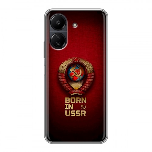 Дизайнерский силиконовый чехол для Xiaomi Poco C65 Флаг Герб СССР