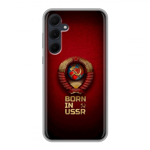 Дизайнерский силиконовый чехол для Samsung Galaxy A35 Флаг Герб СССР