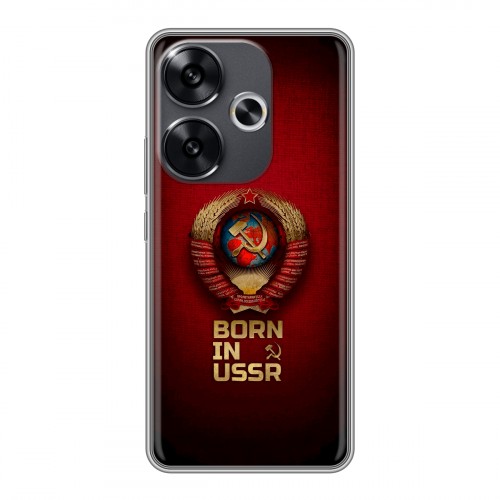 Дизайнерский силиконовый чехол для Xiaomi Redmi Turbo 3 Флаг Герб СССР