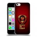 Дизайнерский пластиковый чехол для Iphone 5c Флаг Герб СССР