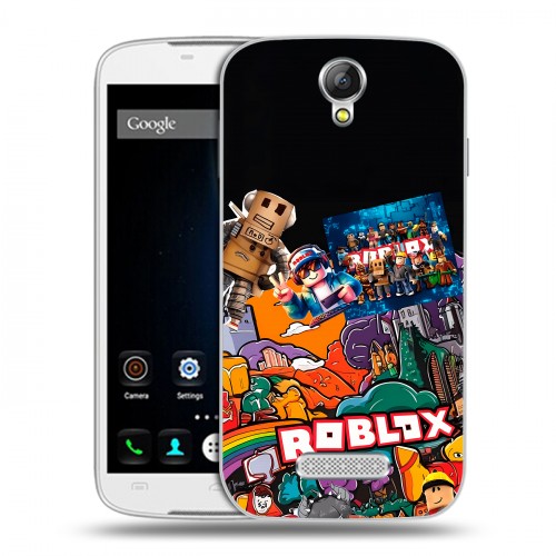 Дизайнерский силиконовый чехол для Doogee X6 Roblox Роблокс