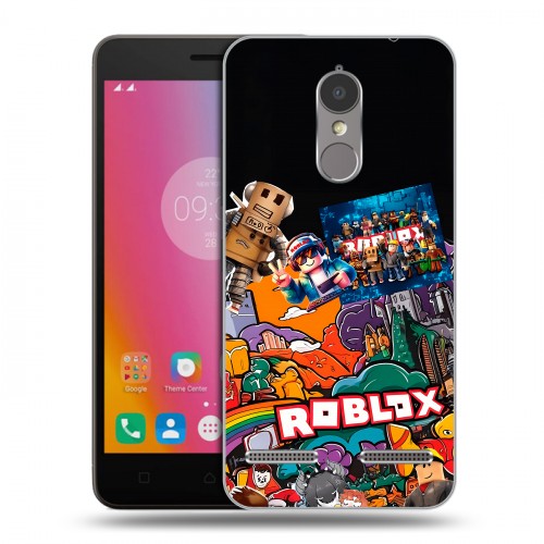 Дизайнерский пластиковый чехол для Lenovo K6 Roblox Роблокс