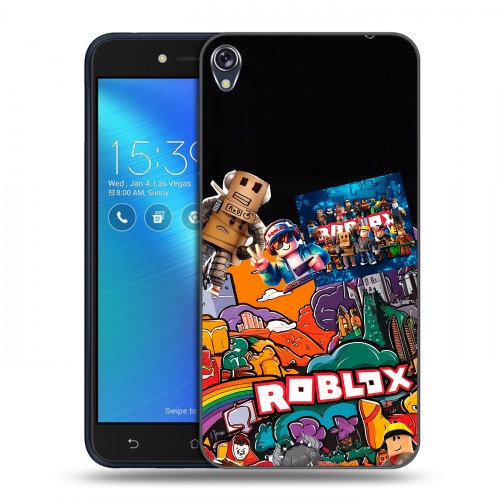 Дизайнерский силиконовый чехол для Asus ZenFone Live Roblox Роблокс