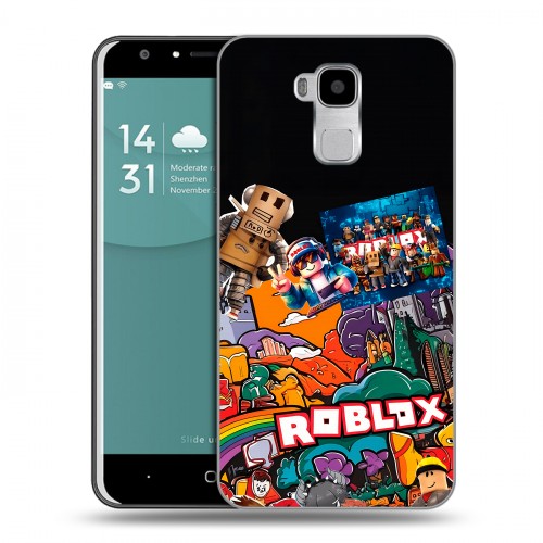 Дизайнерский пластиковый чехол для Doogee Y6 Roblox Роблокс