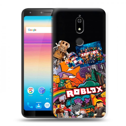 Дизайнерский силиконовый чехол для BQ Space X Roblox Роблокс