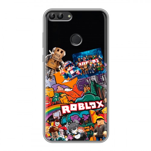 Дизайнерский силиконовый чехол для Huawei P Smart Roblox Роблокс