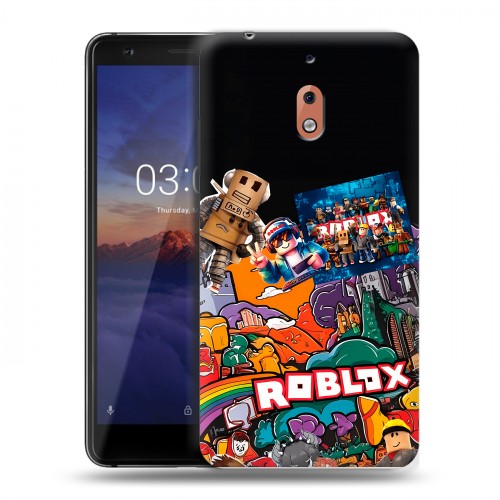 Дизайнерский силиконовый чехол для Nokia 2.1 Roblox Роблокс