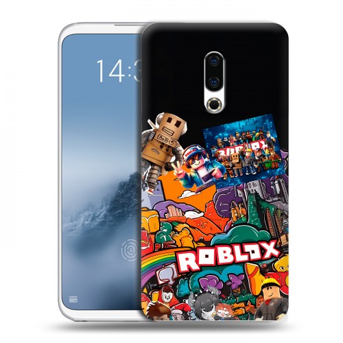 Дизайнерский пластиковый чехол для Meizu 16th Plus Roblox Роблокс