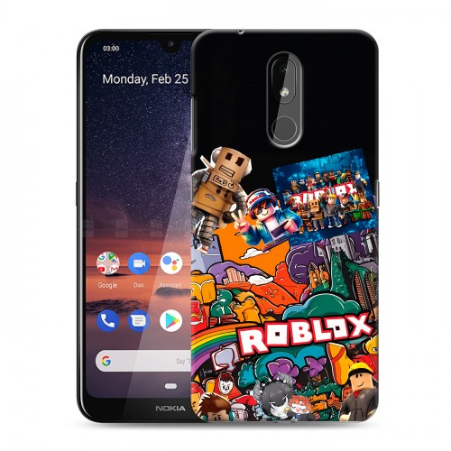 Дизайнерский силиконовый чехол для Nokia 3.2 Roblox Роблокс