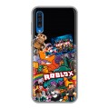 Дизайнерский силиконовый чехол для Samsung Galaxy A50 Roblox Роблокс