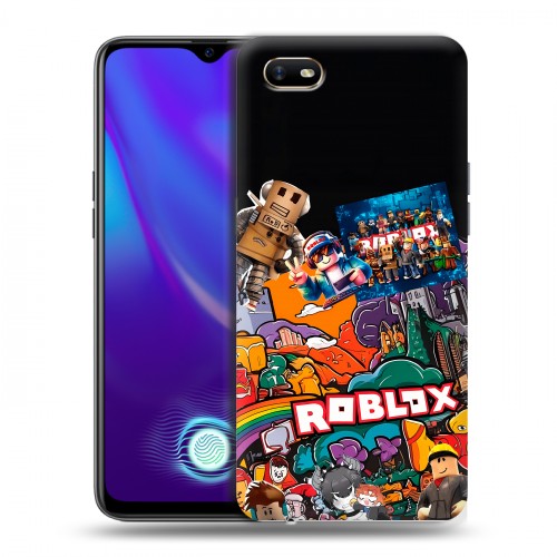 Дизайнерский пластиковый чехол для OPPO A1k Roblox Роблокс