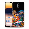 Дизайнерский силиконовый чехол для Nokia 2.3 Roblox Роблокс