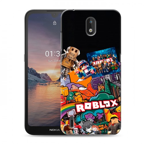 Дизайнерский силиконовый чехол для Nokia 1.3 Roblox Роблокс