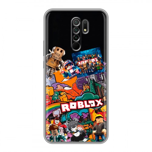 Дизайнерский силиконовый чехол для Xiaomi RedMi 9 Roblox Роблокс