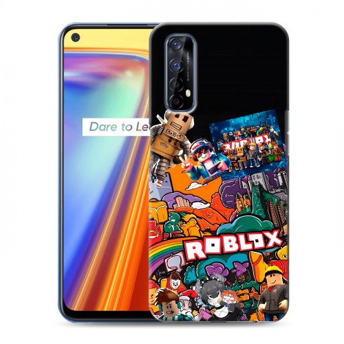 Дизайнерский силиконовый чехол для Realme 7 Roblox Роблокс