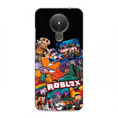 Дизайнерский силиконовый чехол для Nokia 1.4 Roblox Роблокс