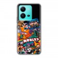 Дизайнерский силиконовый чехол для Vivo V25 Roblox Роблокс