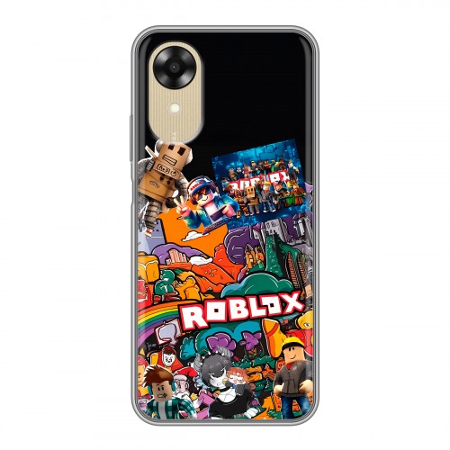 Дизайнерский силиконовый чехол для OPPO A17k Roblox Роблокс