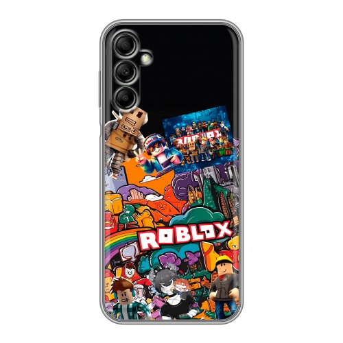 Дизайнерский силиконовый чехол для Samsung Galaxy A14 Roblox Роблокс